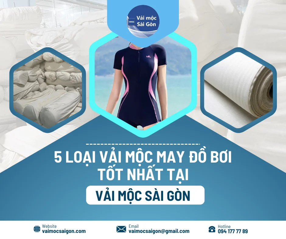 🏊‍♀️5 LOẠI VẢI MỘC MAY ĐỒ BƠI TỐT NHẤT TẠI VẢI MỘC SÀI GÒN