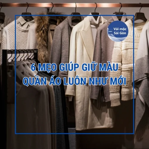 6 mẹo giúp giữ màu quần áo luôn như mới