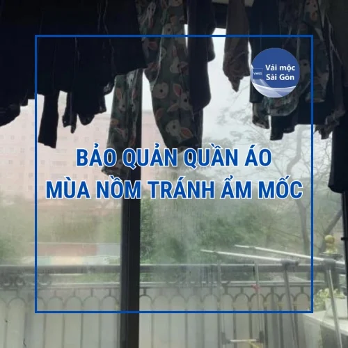 Bảo quản quần áo mùa nồm tránh ẩm mốc