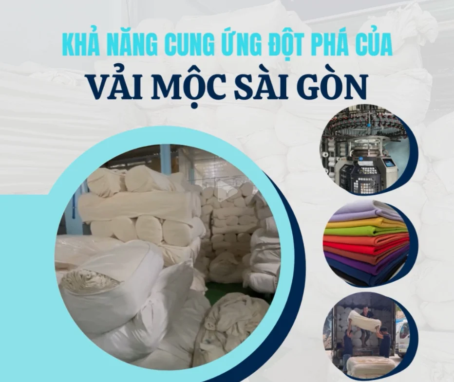KHẢ NĂNG CUNG ỨNG ĐỘT PHÁ CỦA VẢI MỘC SÀI GÒN