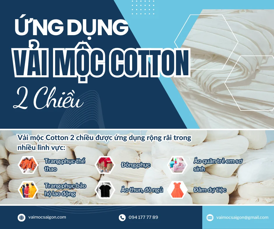 VẢI MỘC COTTON 2 CHIỀU - Bí quyết tạo nên trang phục chất lượng