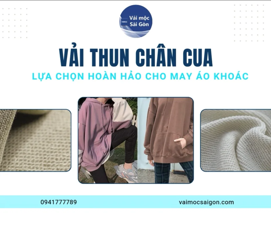 VẢI THUN CHÂN CUA - Lựa Chọn Hoàn Hảo Cho May Áo Khoác