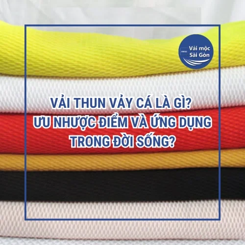 Vải thun Vảy cá là gì? Ưu nhược điểm và ứng dụng trong đời sống?